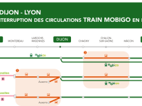 Lors des week-ends de mars, l’offre TRAIN Mobigo sera adaptée sur la ligne Paris - Dijon - Lyon