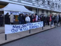 A l'hôpital Valmy à Dijon, les salariés ont débrayé et demandent une revalorisation salariale 