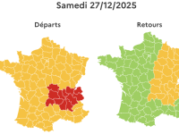 Week-end de Noël : les routes seront chargées jusqu’à ce dimanche 28 décembre, prévient Bison Futé