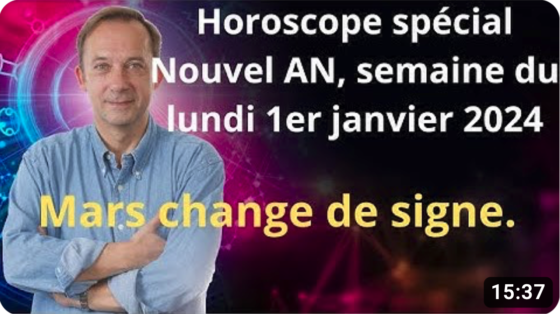 Horoscope de la semaine du lundi 1er janvier par JeanYves Espié Toute l
