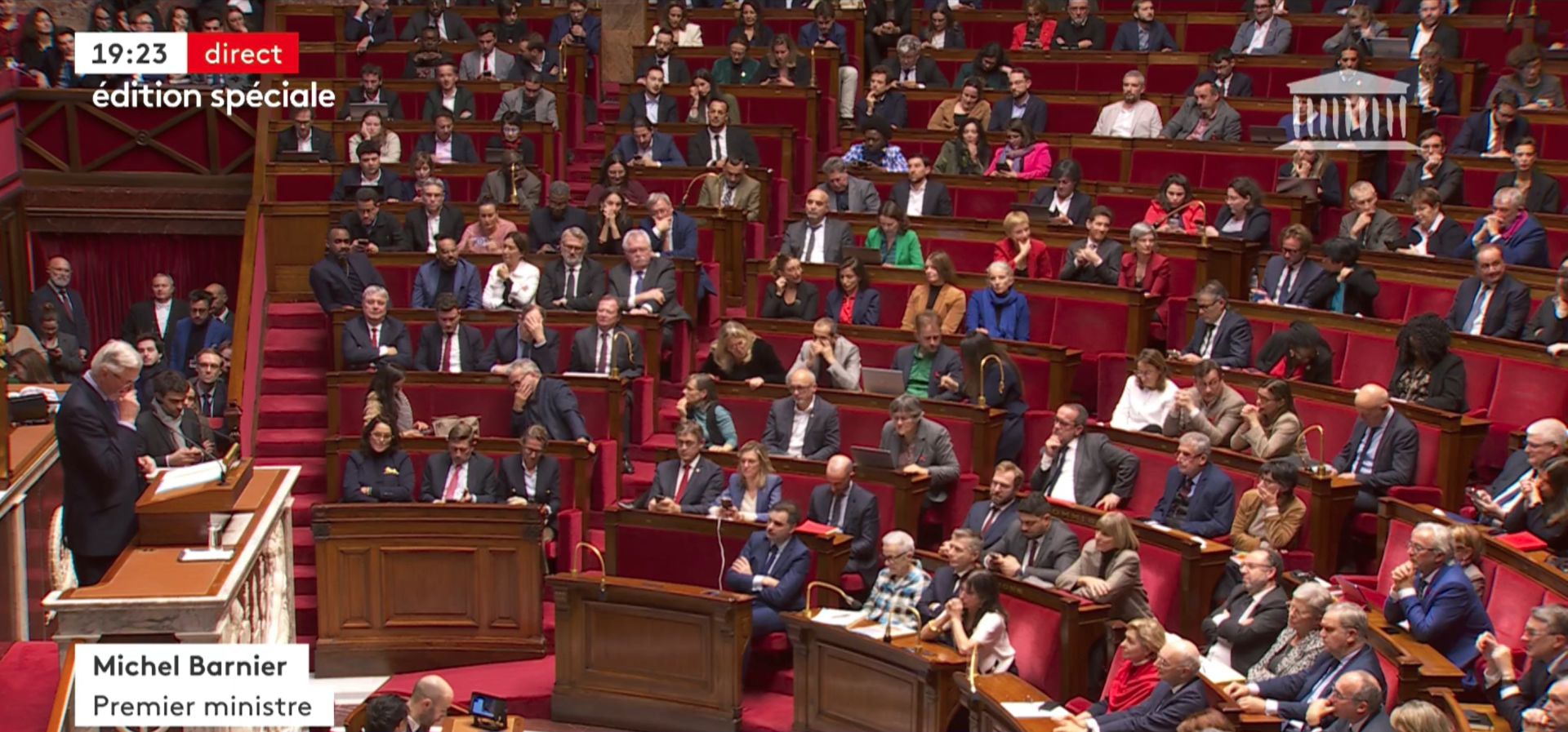 L'Assemblée Nationale renverse le gouvernement de Michel Barnier : une ...