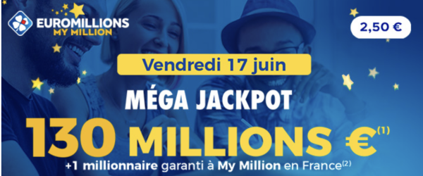 Jackpot de 130 millions d'euros en jeu ce soir