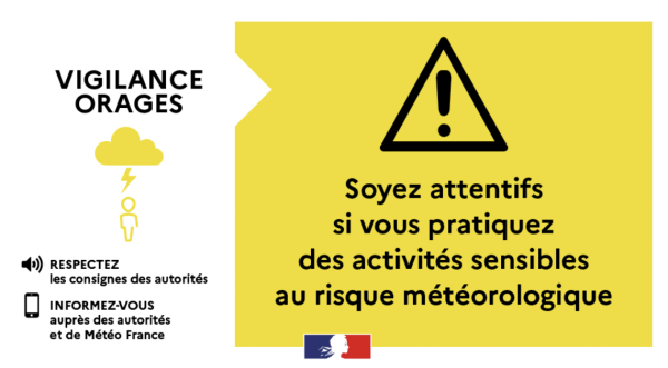 La Côte d'Or placée en vigilance aux orages 