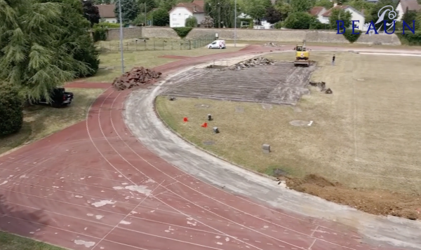 Les travaux du nouveau stade d’athlétisme Jean-Desangle lancés