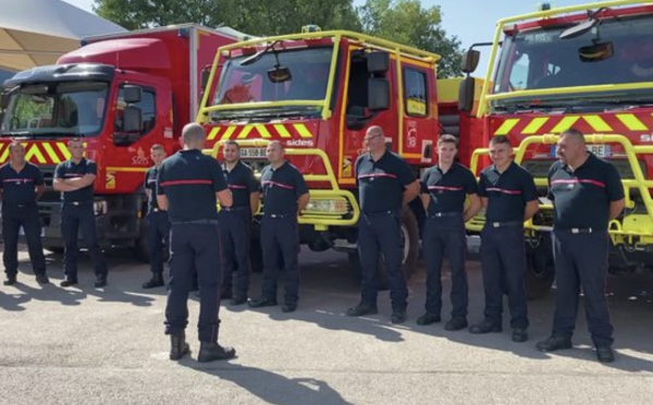 Incendies en Gironde : 12 pompiers partent de Côte-d'Or pour renforcer les effectifs