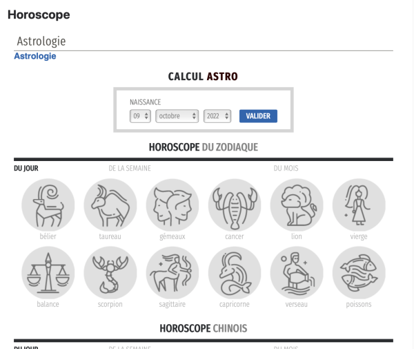 Horoscope zodiaque, chinois... info-beaune.com vous donne vos horoscopes quotidiens 