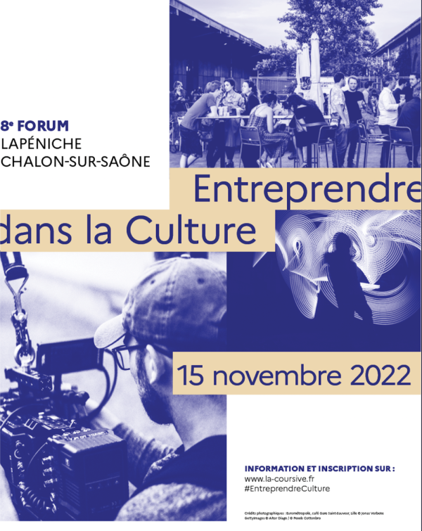 Entreprendre dans la culture ? Le forum régional se tiendra à Chalon le 15 novembre à La Péniche
