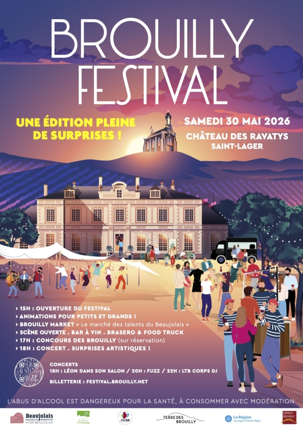 Beaujolais - Le Brouilly Festival revient le samedi 30 mai