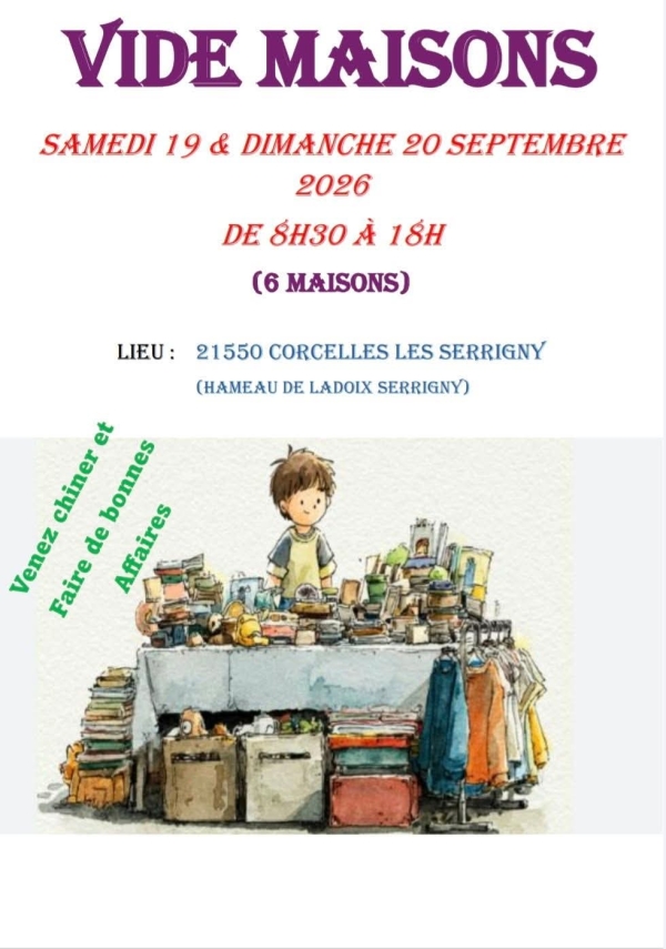 Corcelles-les-Serrigny - Six maisons ouvrent leurs portes pour une grande vente