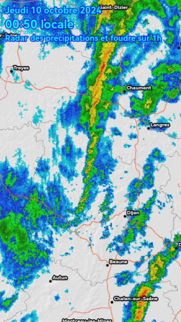 Tempête Kirk : 2300 clients privés d'électricité et des routes coupées en Saône-et-Loire et en Côte-d'Or
