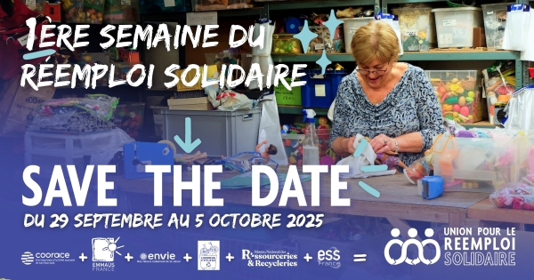 Semaine du Réemploi Solidaire - L’Association de Lutte Contre le Gaspillage mobilisée du 29 septembre au 5 octobre 