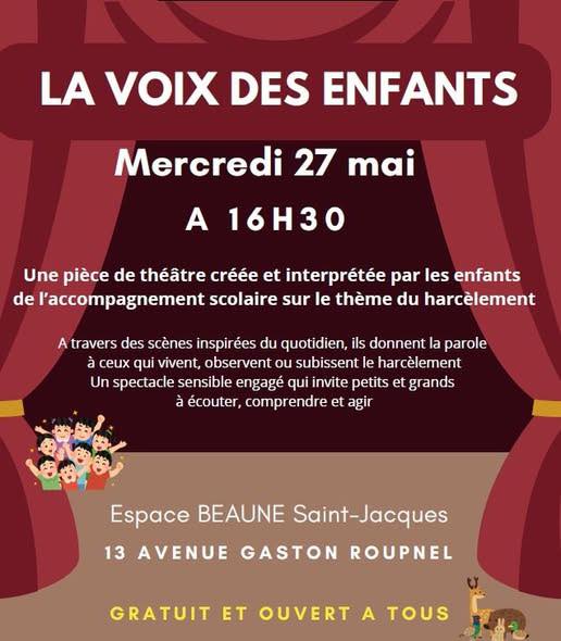 Beaune - Les enfants montent sur scène pour dire non au harcèlement ce mercredi