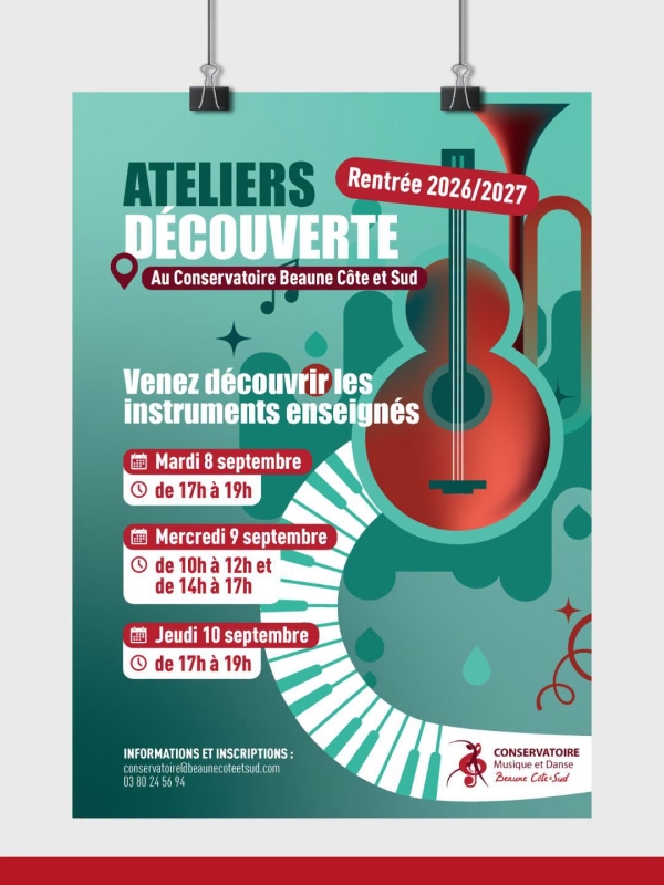 Beaune Côte & Sud - Le Conservatoire ouvre ses portes pour faire découvrir ses instruments