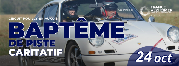 Côte-d’Or – Des baptêmes de piste à 10 € sur le circuit de l’Auxois pour soutenir France Alzheimer, le 24 octobre