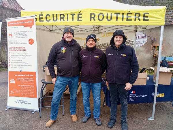 Saint-Vincent-Tournante Maranges 2026 - Distribution d'éthylotests à Cheilly les Maranges