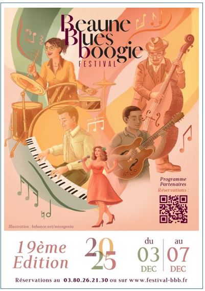 Beaune – Le Beaune Blues Boogie Festival revient pour une 19ᵉ édition explosive du 3 au 7 décembre