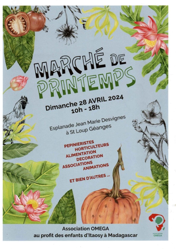 Saint-Loup-Géanges - Premier marché de printemps le dimanche 28 avril : un événement pour la nature et la solidarité