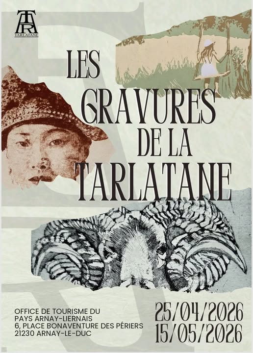 Arnay-le-Duc - 1re exposition de gravures signée La Tarlatane, association née de la passion de la gravure à Beaune, du 25 avril au 15 mai