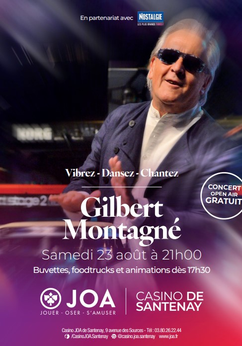 Gilbert Montagné enflammera Santenay : un concert gratuit au parc du Casino ce samedi soir