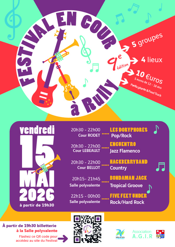 Festival En Cour : la 9ᵉ édition transforme Rully en scène musicale à ciel ouvert le vendredi 15 mai