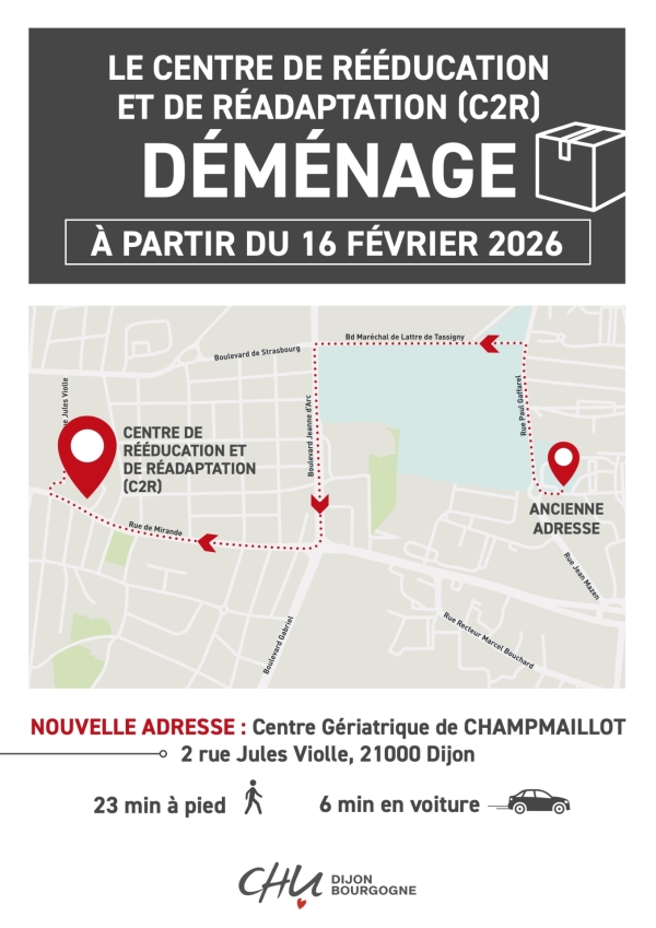 Dijon - Le Centre de Rééducation transféré temporairement à Champmaillot
