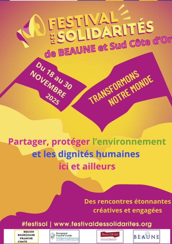 Festival des Solidarités – Programme de la semaine du 17 au 23 novembre
