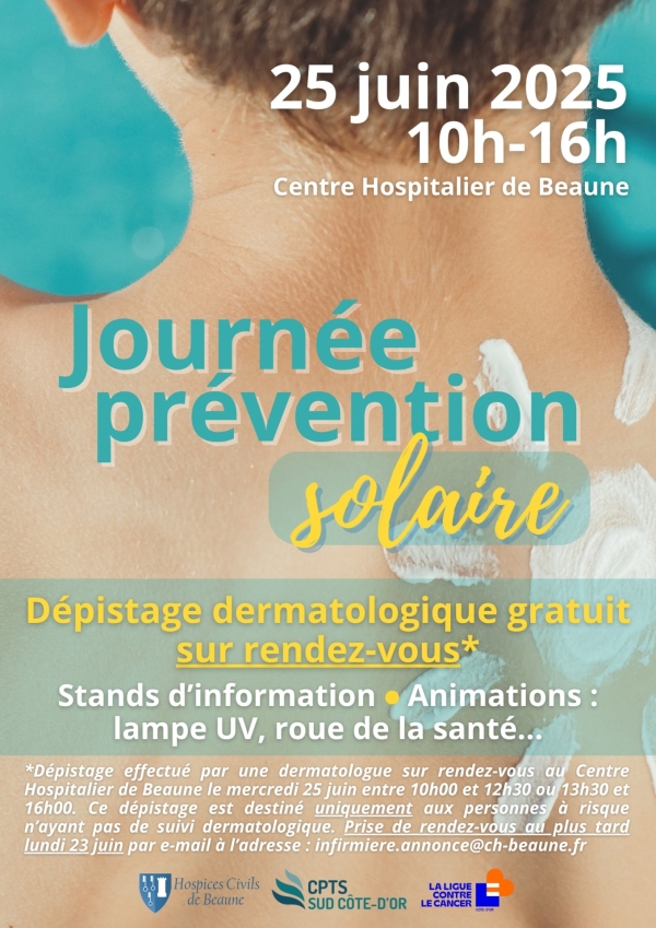 Les Hospices Civils de Beaune organisent leur première Journée de prévention solaire le mercredi 25 juin