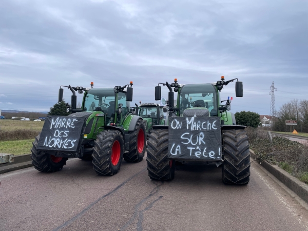 Acte 2 de la mobilisation des Jeunes Agriculteurs de Côte d'Or et de la FDSEA 21