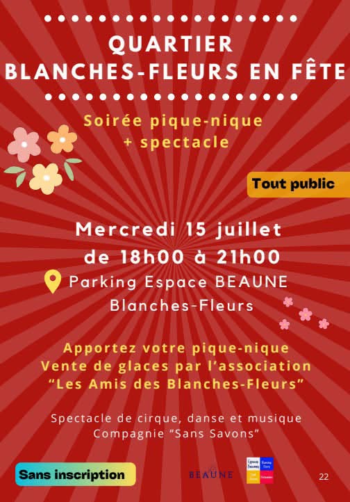 Beaune - Le quartier des Blanches-Fleurs en fête ce mercredi 