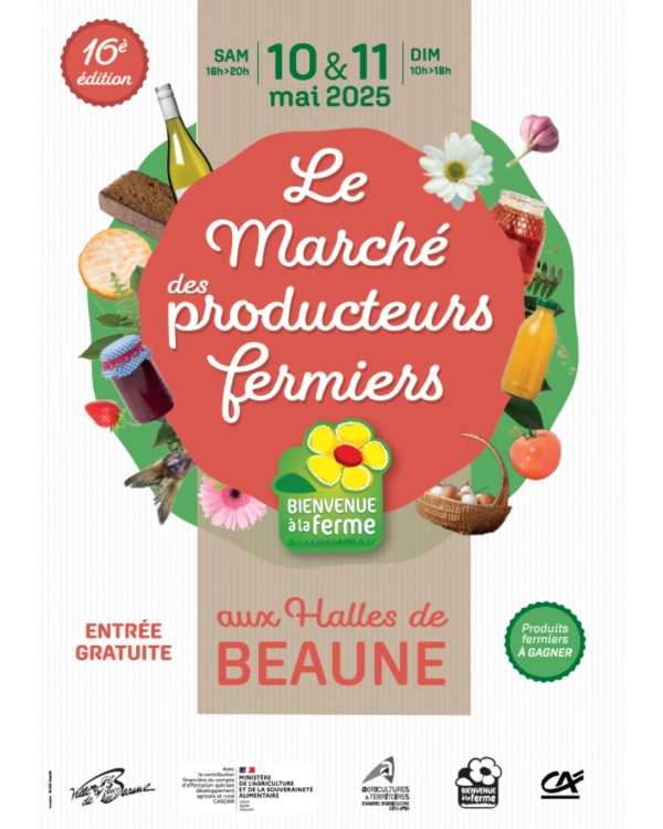 Beaune - Le Marché des Producteurs Fermiers revient sous les Halles les 10 et 11 mai 2025 !