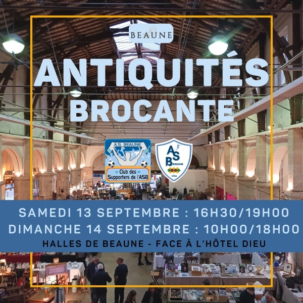 Beaune - Le club des supporters de l’AS Beaune organise sa brocante sous les Halles ce week-end