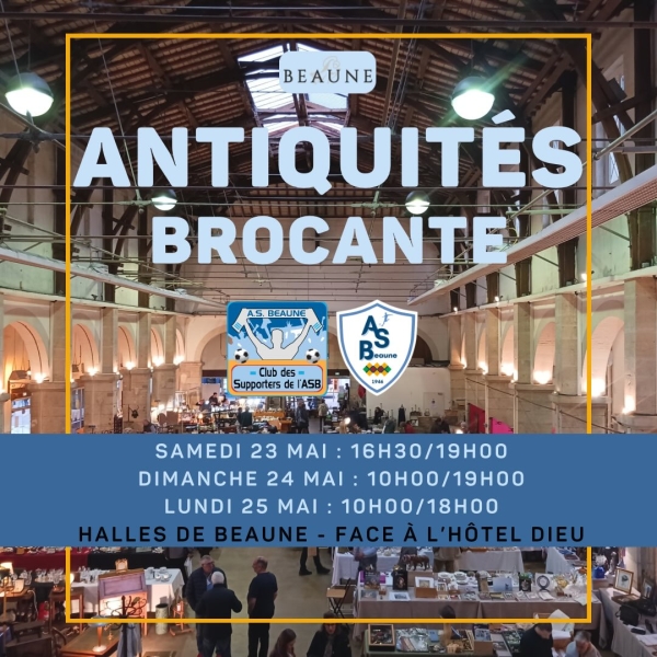 Beaune - La brocante de Pentecôte de l’AS Beaune de retour sous les Halles ce week-end