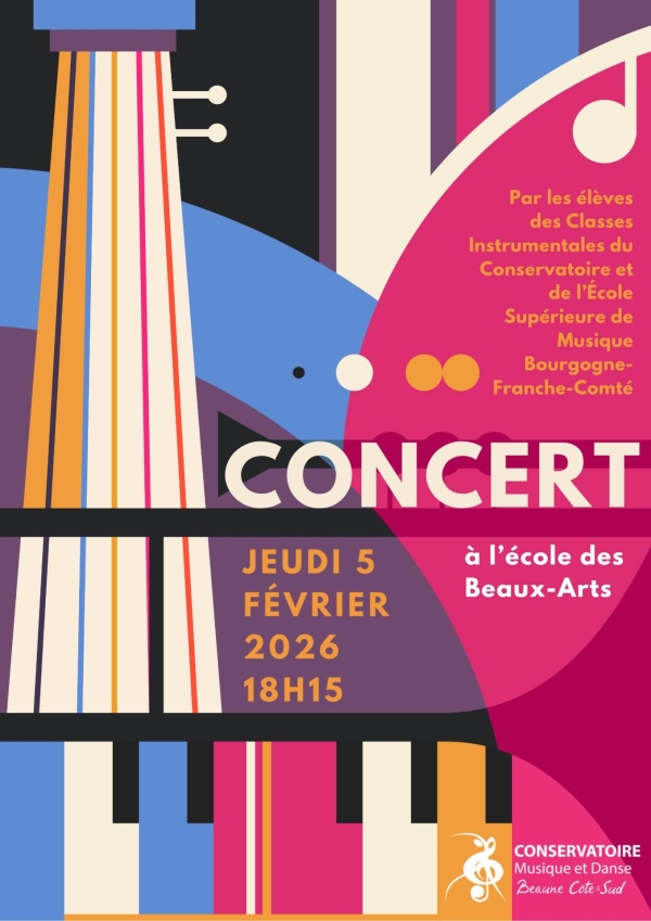 Beaune - Le Conservatoire Musique et Danse Beaune Côte & Sud en concert ce jeudi à l’École des Beaux-Arts