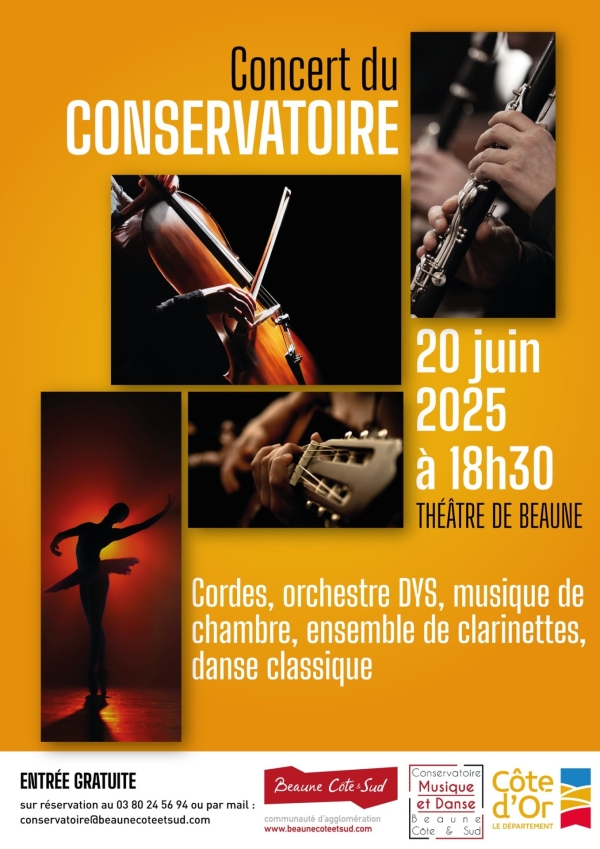 Théâtre de Beaune - Concert de fin d’année du Conservatoire de Beaune : musique et danse en harmonie ce vendredi