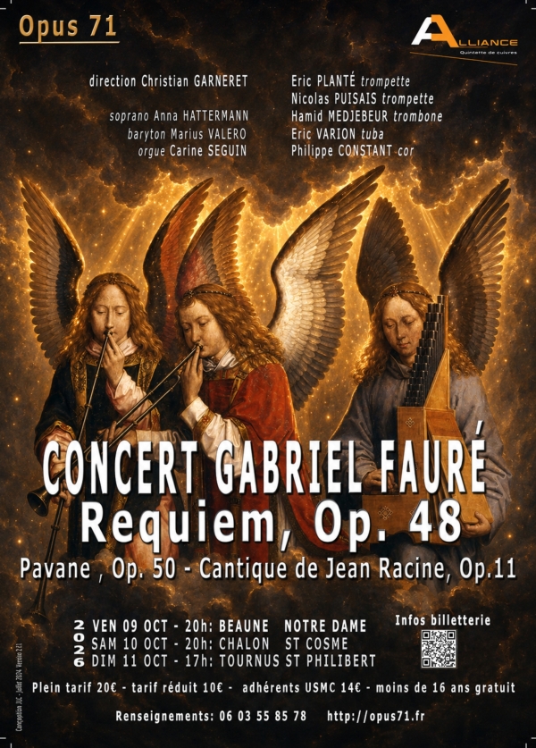 Beaune – Le Chœur Opus 71 fera résonner le Requiem de Fauré le vendredi 9 octobre à la basilique Notre-Dame