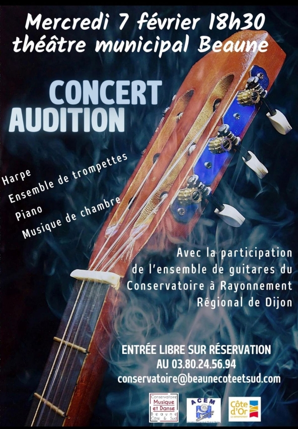 Beaune - Premier concert de l'année : les élèves du Conservatoire en harmonie avec l'ensemble de guitares du Grand Dijon