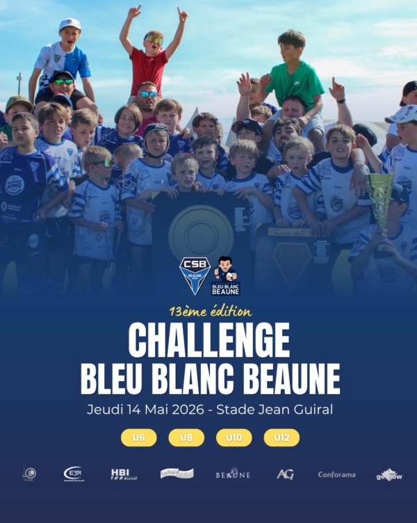Beaune - Le Challenge Bleu Blanc Beaune revient pour une 13ᵉ édition géante dédiée au rugby jeunesse
