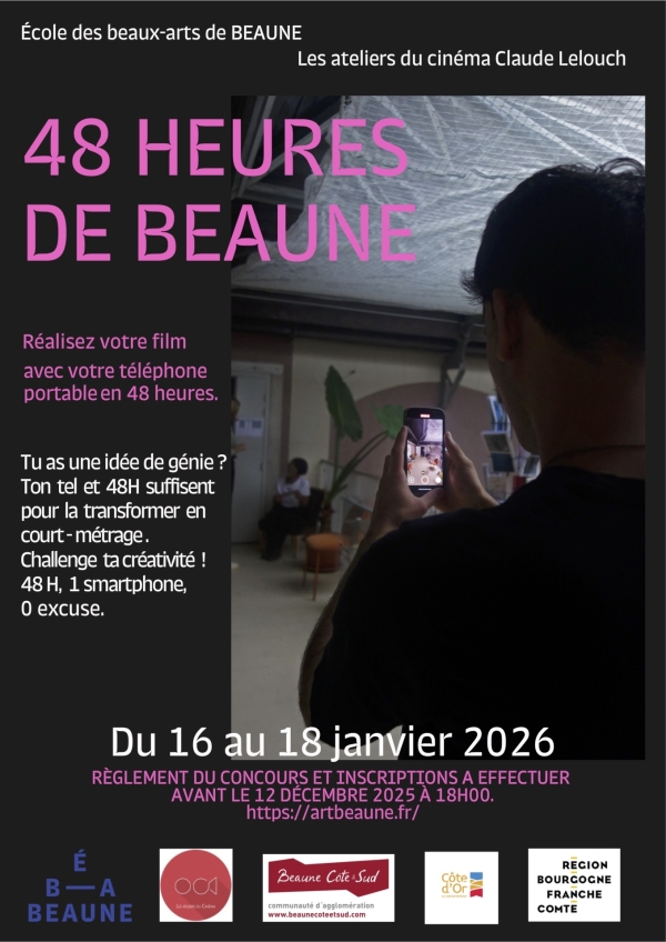 Beaune - Les Ateliers du Cinéma et l’École des Beaux-Arts lancent « 48 Heures chrono » : un nouveau prix du court-métrage
