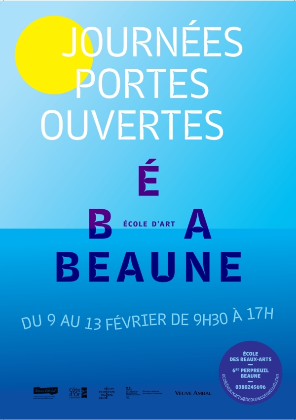 Beaune Côte et Sud - Journées portes ouvertes de l’École des beaux-arts du 9 au 13 février