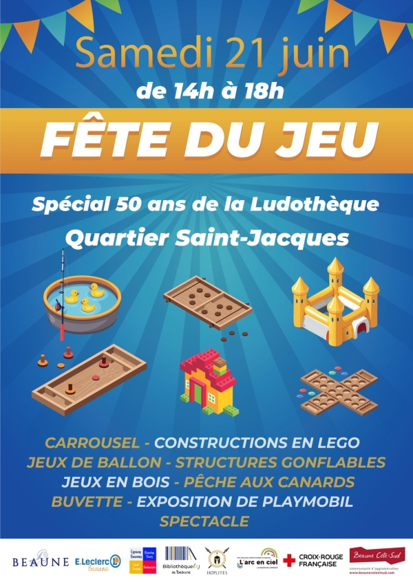 Beaune - La Fête du Jeu revient au quartier Saint-Jacques ce samedi 21 juin