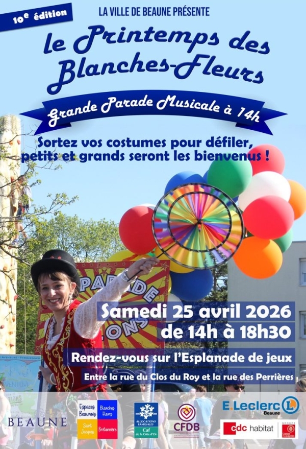 Beaune – Le Printemps des Blanches Fleurs fête sa 10ᵉ édition le samedi 25 avril