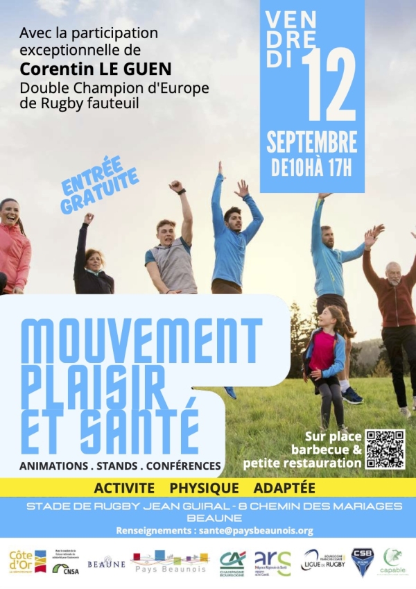 Pays Beaunois - Une journée pour promouvoir l’activité physique adaptée avec « Mouvement, Plaisir et Santé » le 12 septembre