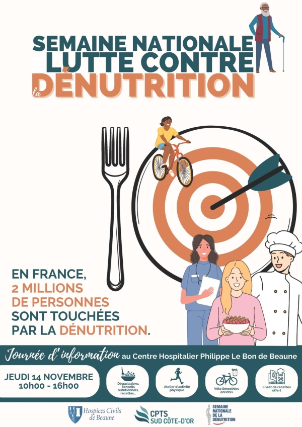 Beaune - Journée de prévention sur la dénutrition au Centre Hospitalier : rendez-vous le 14 novembre