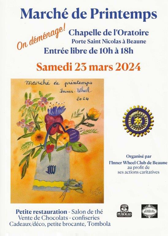 Beaune - Inner Wheel vous invite à son marché de printemps le samedi 23 mars