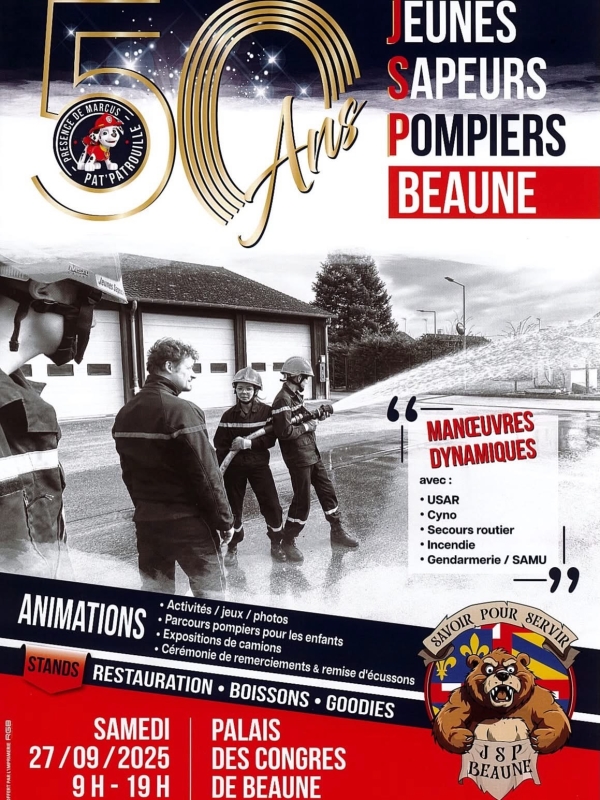 Beaune - La section des Jeunes Sapeurs-Pompiers fête ses 50 ans