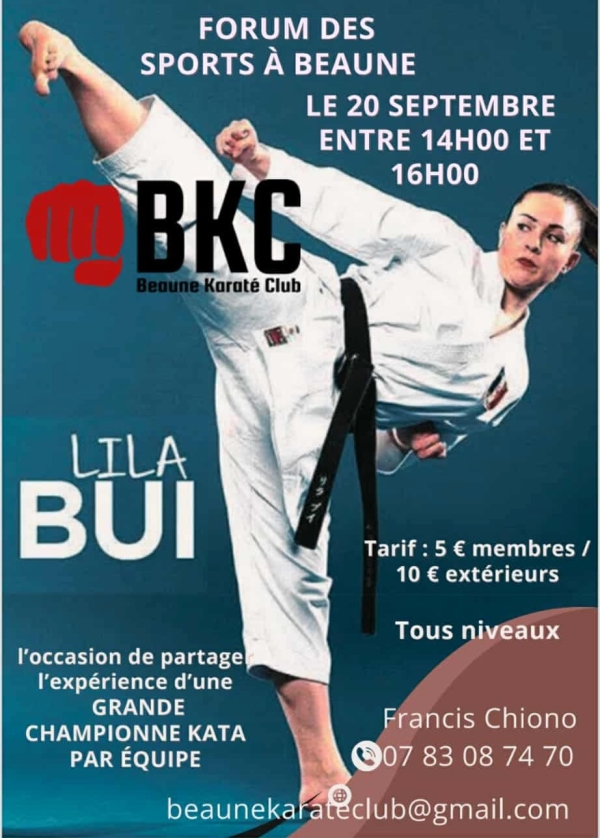 Beaune - Un stage d’exception avec Lila Bui, invitée du Beaune Karaté Club