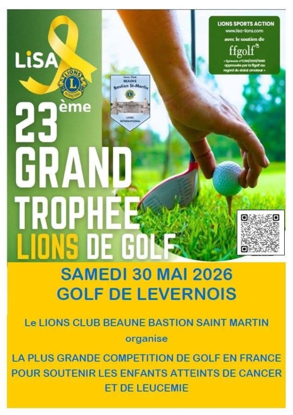Levernois accueille ce samedi le 23e Grand Trophée Lions de Golf au profit des enfants malades