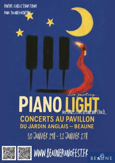 Beaune – Piano, bougies et live-painting : immersion nocturne avec Piano Light les 30 et 31 janvier 