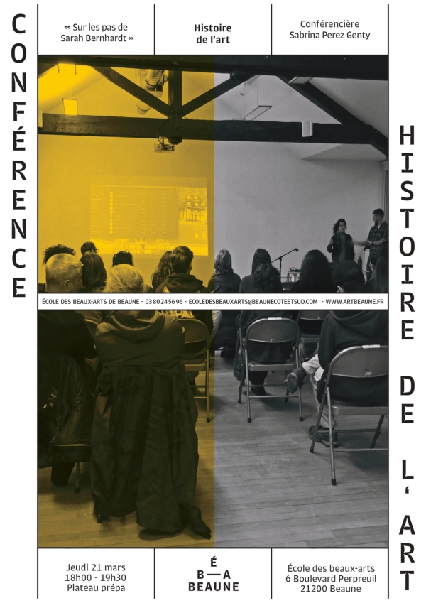 Beaune - Conférence « Sur les pas de Sarah Bernhardt », une exploration de l'Histoire de l'art le jeudi 21 mars