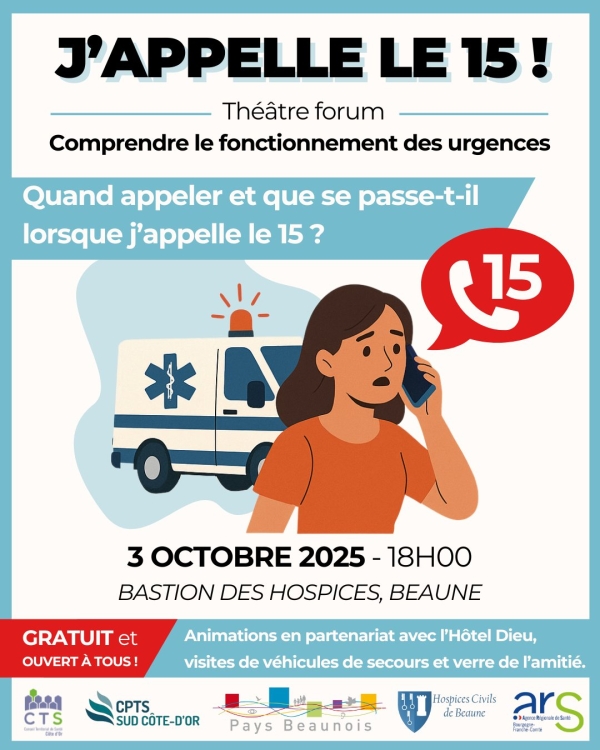 Beaune - Comprendre et mieux utiliser les urgences : une soirée théâtre-forum le vendredi 3 octobre 